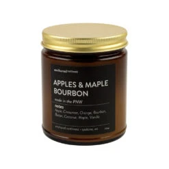 Apples & Maple Bourbon Amber Soy Candle