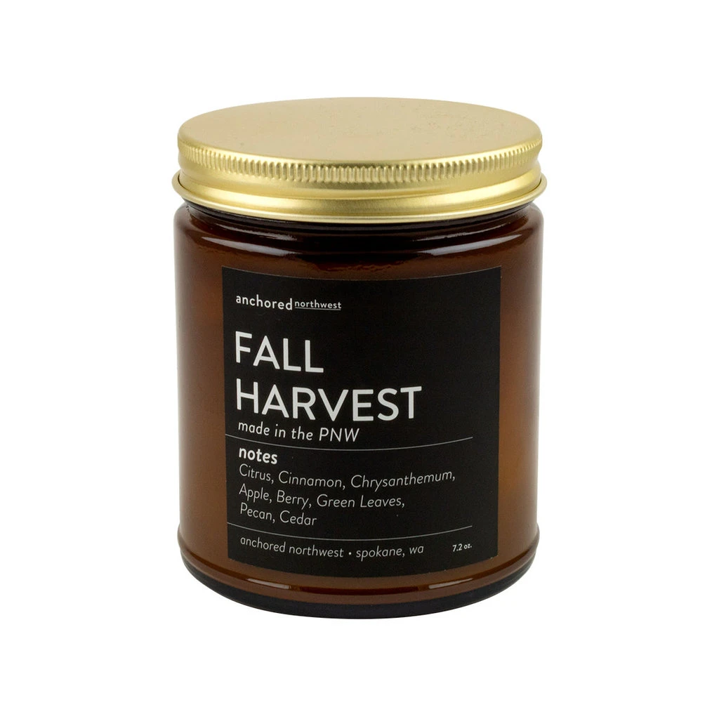 Fall Harvest Amber Soy Candle 1 Fall Harvest Amber Soy Candle