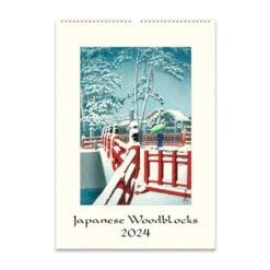 2024 Japanese Woodblock Wall Calendar