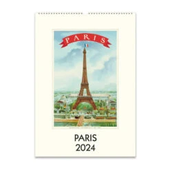 2024 Paris Wall Calendar