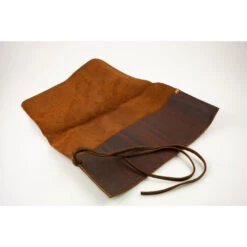 Pen Roll Leather 5 Pens 12 Pen Roll Leather 5 Pens -Stationery Shop charred embers oak pen roll leather 5 pens 2