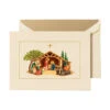 Crane Away In A Manger Foil Embossed Cards Box Of 10