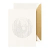 Crane Birch Forest Reindeer Embossed Card Set Of 10