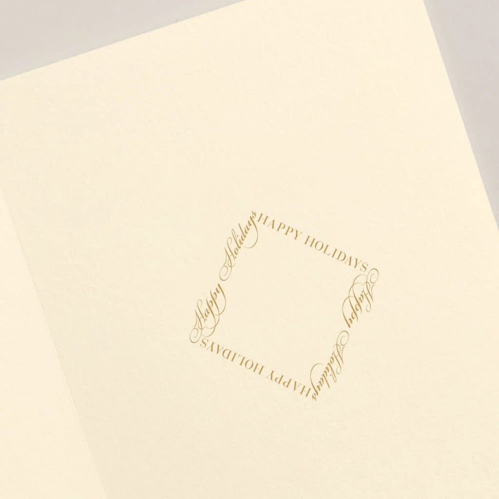 Crane Decorated Reindeer Engraved Card Set Of 10 3 Crane Decorated Reindeer Engraved Card Set Of 10 - Image 3