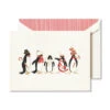 Crane Holiday Penguin Engraved Card Set Of 10