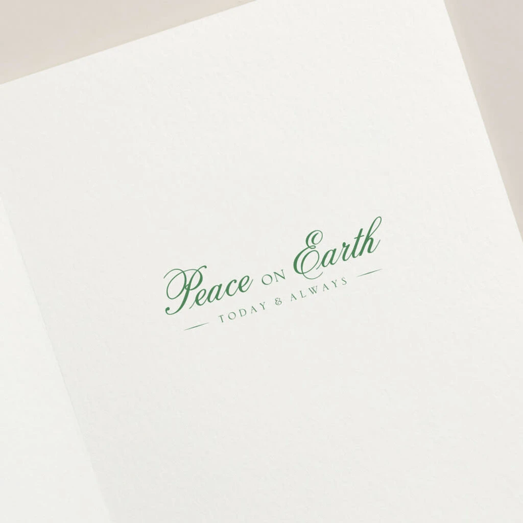 Crane Mistletoe Bough Engraved Card Set Of 10 3 Crane Mistletoe Bough Engraved Card Set Of 10 - Image 3