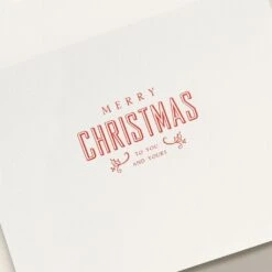 Crane Skiing Santa Engraved Card Set Of 10 -Stationery Shop crane skiing santa engraved card set of 10 2