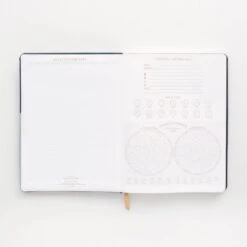 Blue Two Tone Undated Planner With Pen 4 Blue Two Tone Undated Planner With Pen -Stationery Shop designworks blue two tone undated planner with pen 1