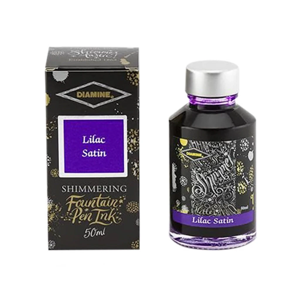 Diamine Shimmer Lilac Satin Bottled Ink 50ml 1 Diamine Shimmer Lilac Satin Bottled Ink 50ml