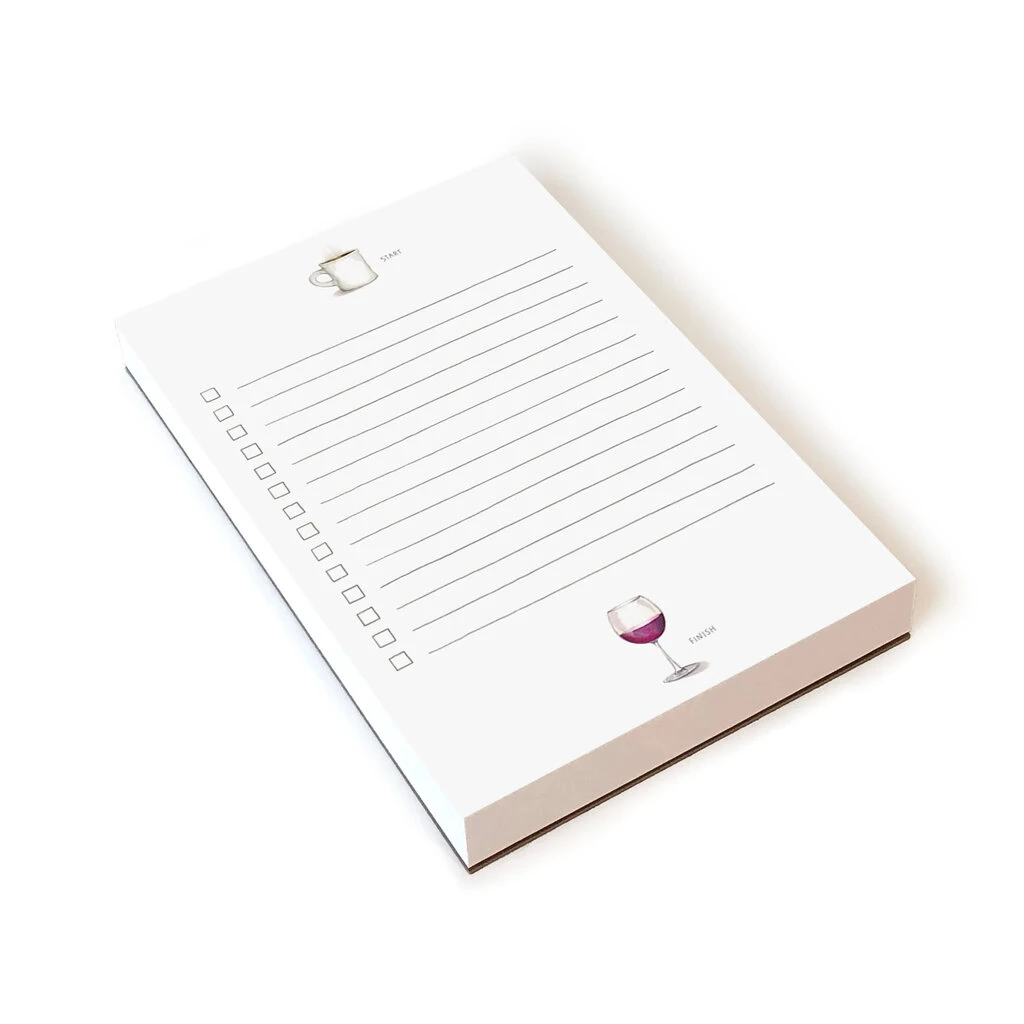 Start To Finish Coffee And Wine Notepad 2 Start To Finish Coffee And Wine Notepad - Image 2