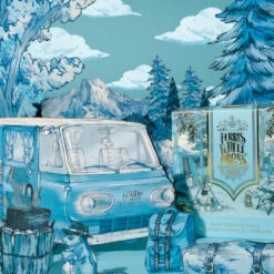 Blue Yosemite Falls Bottled Ink 38ml -Stationery Shop ferris wheel press blue yosemite falls bottled ink 5