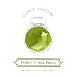 Central Park Green Bottled Ink 38ml -Stationery Shop ferris wheel press central park green bottled ink 2