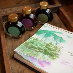 Central Park Green Bottled Ink 38ml -Stationery Shop ferris wheel press central park green bottled ink 6