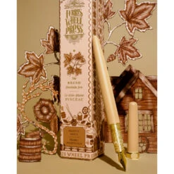 Majestic Maple Satin Brush Fountain Pen 10 Majestic Maple Satin Brush Fountain Pen -Stationery Shop ferris wheel press majestic maple satin brush foun 3
