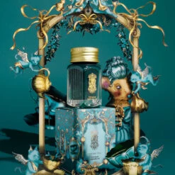 Teatime Teal Calligraphy Ink 28ml -Stationery Shop ferris wheel press teatime teal calligraphy ink 28 3