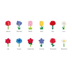 Flowers Pop Up Calendar 2024 -Stationery Shop flowers pop up calendar 2024 4