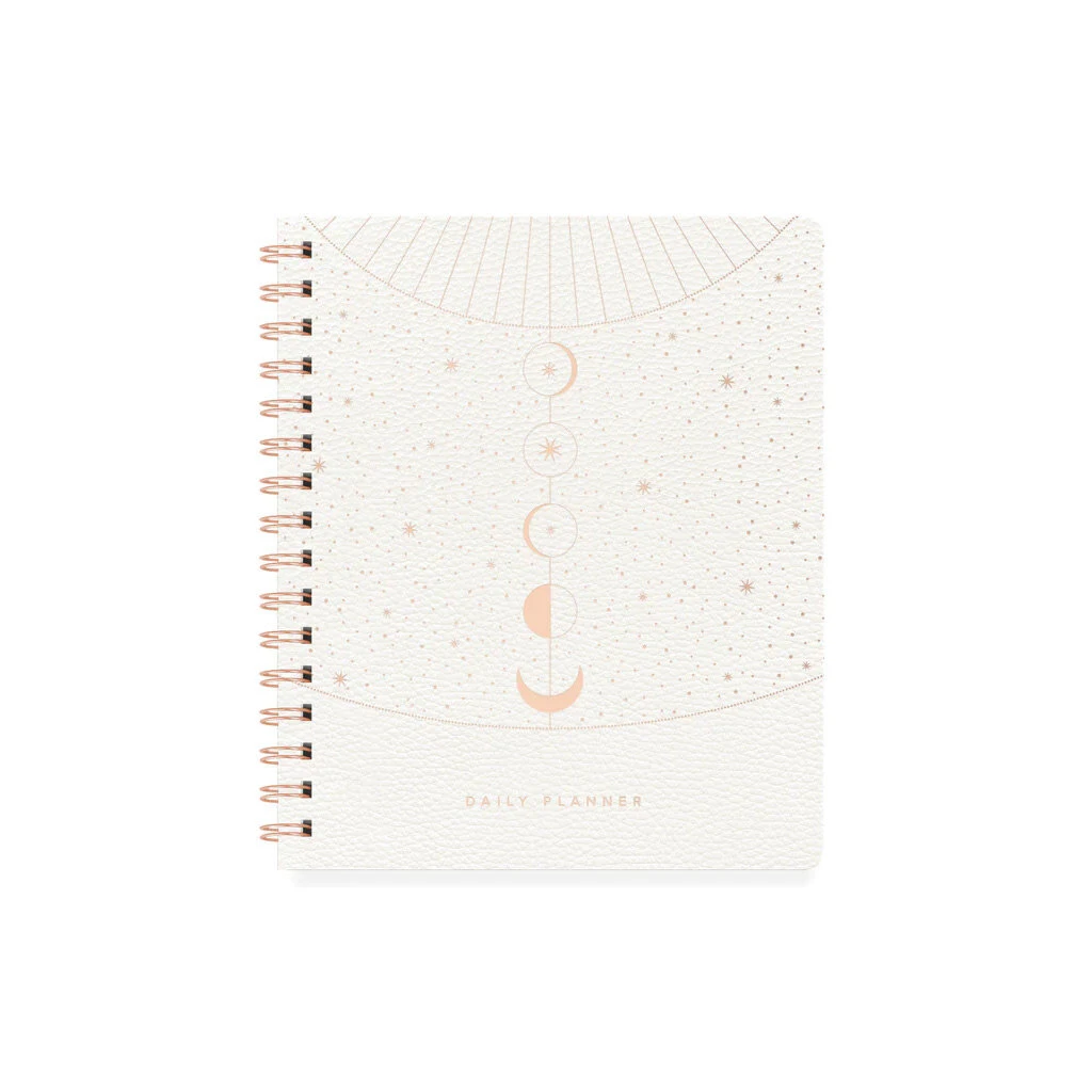 Moon Phase Vegan Leather Undated Planner 1 Moon Phase Vegan Leather Undated Planner