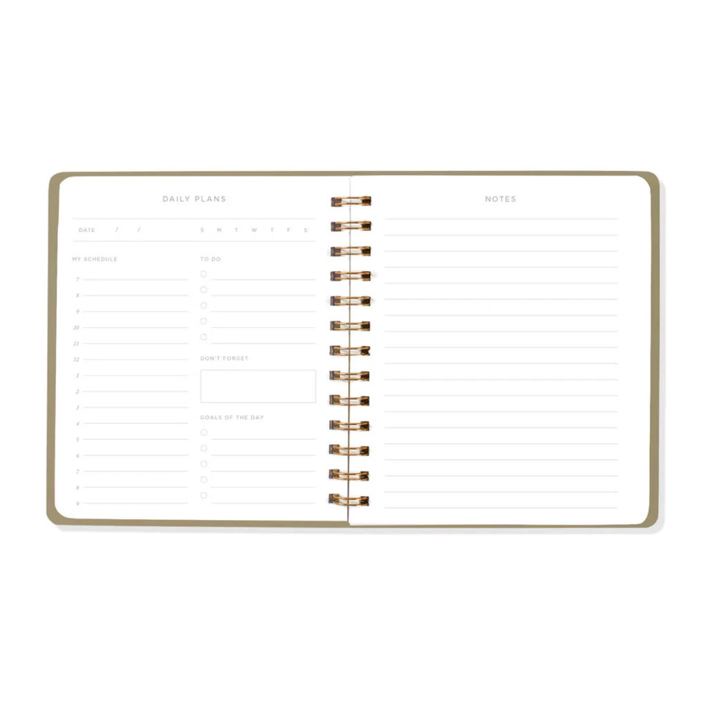 Standard Black Vegan Leather Undated Planner 2 Standard Black Vegan Leather Undated Planner - Image 2