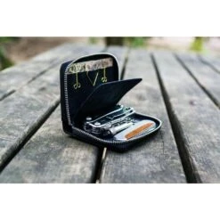 Leather EDC Wallet Black -Stationery Shop galen leather leather edc wallet black 2