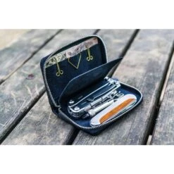 Leather EDC Wallet Black -Stationery Shop galen leather leather edc wallet black 4