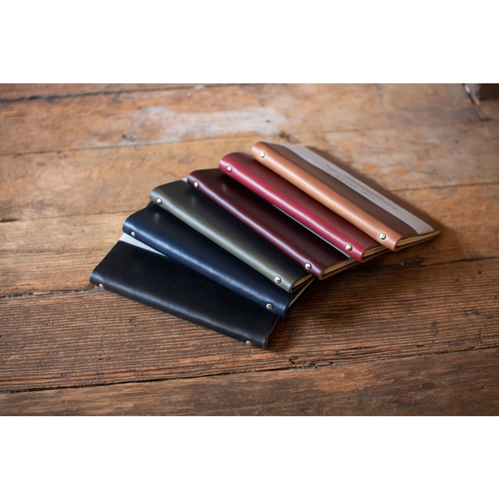 Leather Pocket Notebook - Hunter Green 3 Leather Pocket Notebook - Hunter Green - Image 3