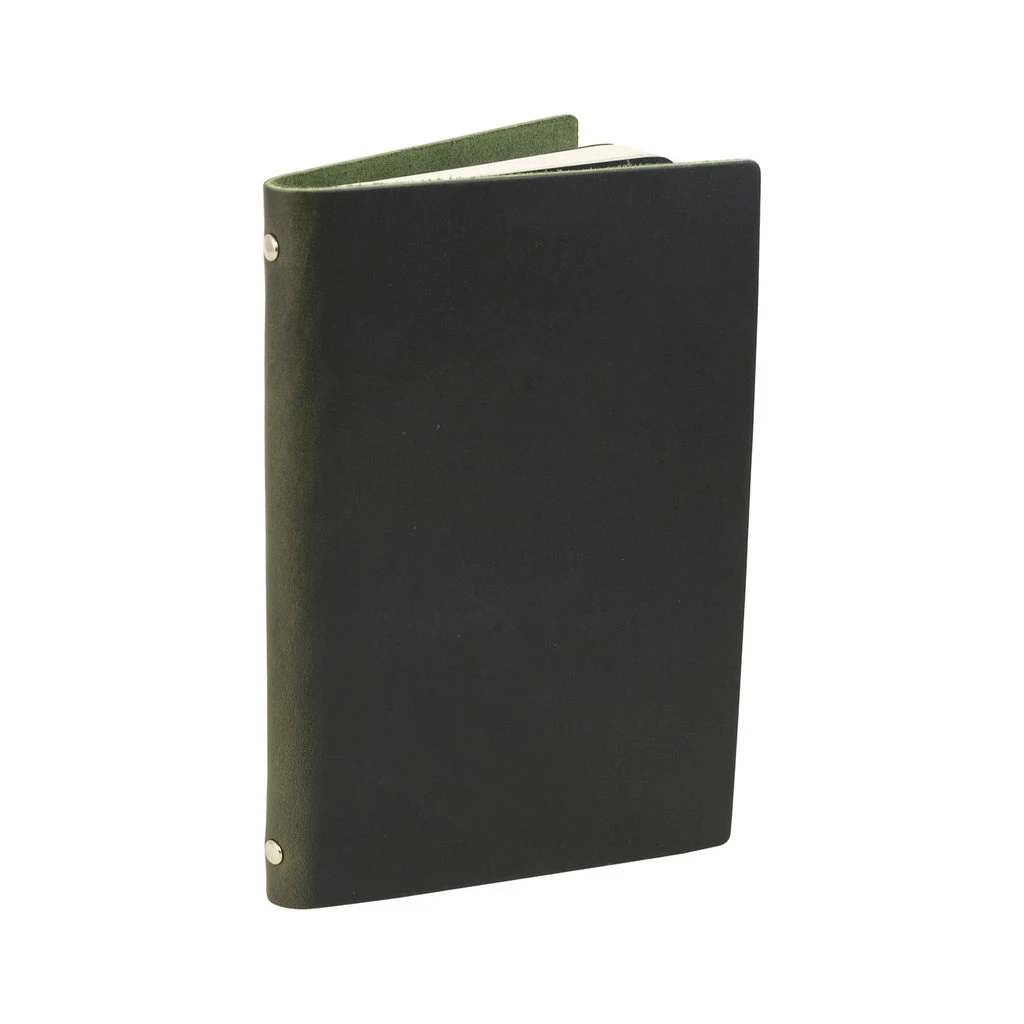 Leather Pocket Notebook - Hunter Green 1 Leather Pocket Notebook - Hunter Green