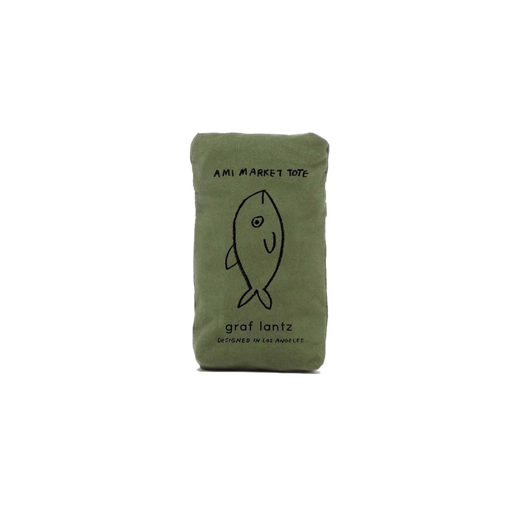 Ami Market Tote - Army Green 2 Ami Market Tote - Army Green - Image 2