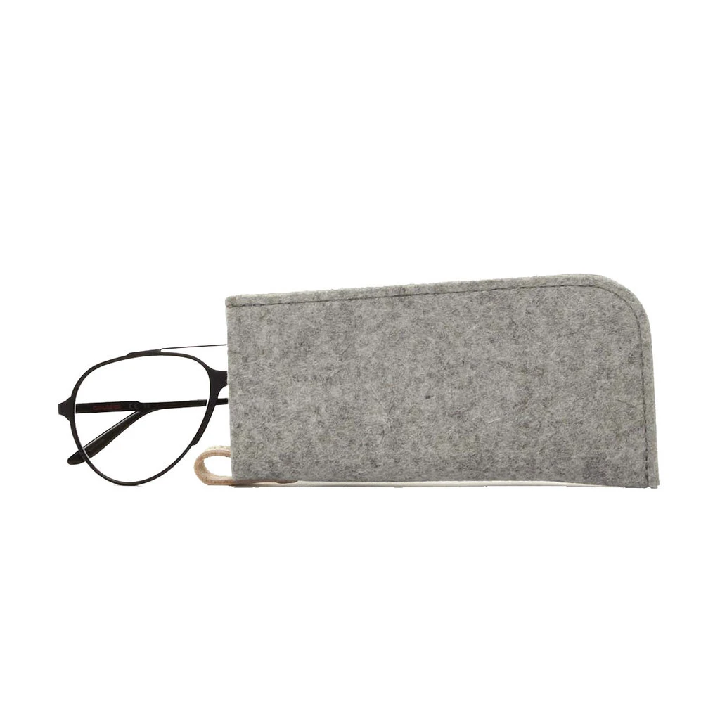 Eyeglass Sleeve Merino Wool - Granite 2 Eyeglass Sleeve Merino Wool - Granite - Image 2