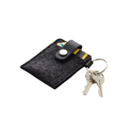 Merino Wool Key Card Case - Charcoal