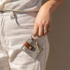 Merino Wool Key Card Case - Granite 5 Merino Wool Key Card Case - Granite -Stationery Shop graf lantz merino wool key card case granite 1