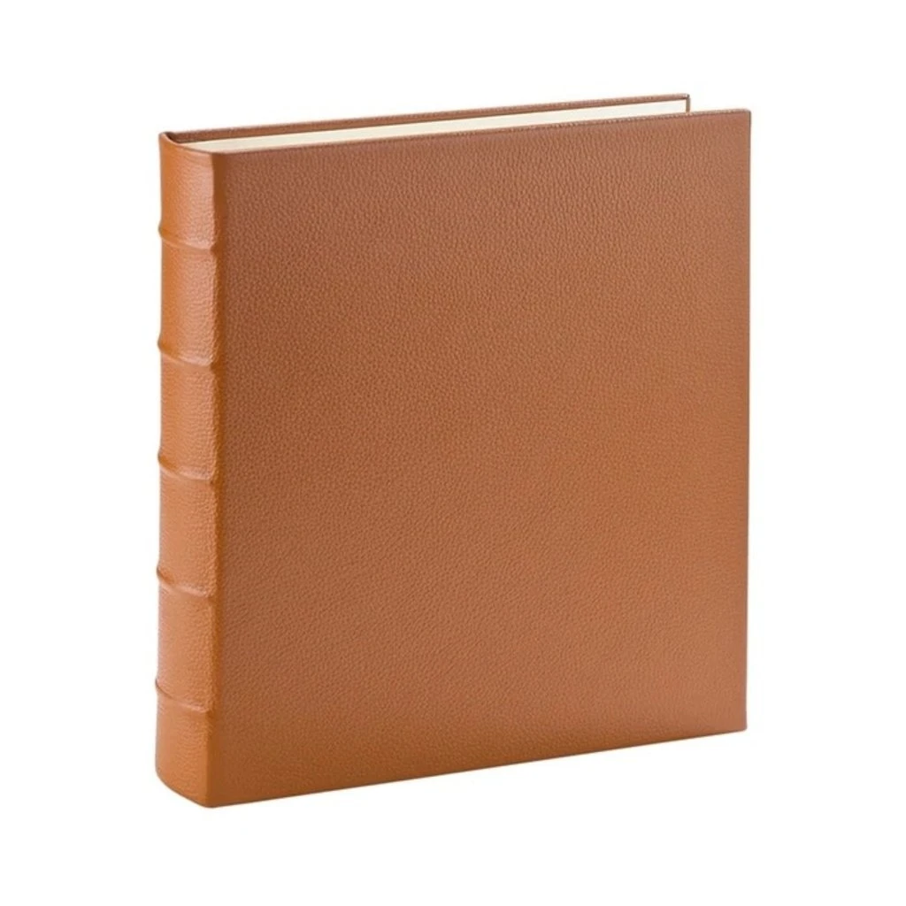 Medium 3-Ring Leather Photo Album In Saddle 1 Medium 3-Ring Leather Photo Album In Saddle