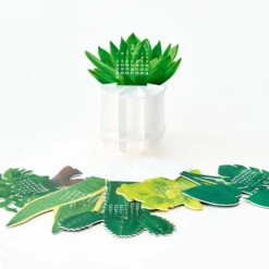 Green Plants Pop Up Calendar 2024 8 Green Plants Pop Up Calendar 2024 -Stationery Shop green plants pop up calendar 2024 3