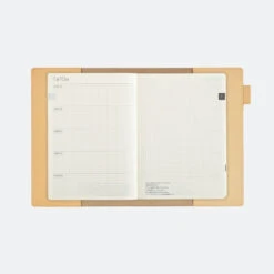 A5 5-Year Techo Leather Cover (Natural) Hobonichi Techo -Stationery Shop hobonichi a5 5 year techo leather cover natural ho 6