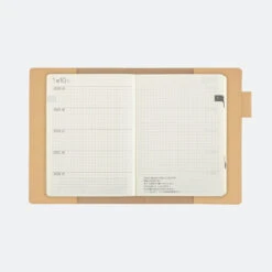 A6 5-Year Techo Leather Cover (Natural) Hobonichi Techo -Stationery Shop hobonichi a6 5 year techo leather cover natural ho 7