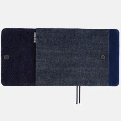 Blue Blue: Indigo Book Sashiko A6 Hobonichi Techo [COVER ONLY] -Stationery Shop hobonichi blue blue indigo book sashiko a6 hobonic 3