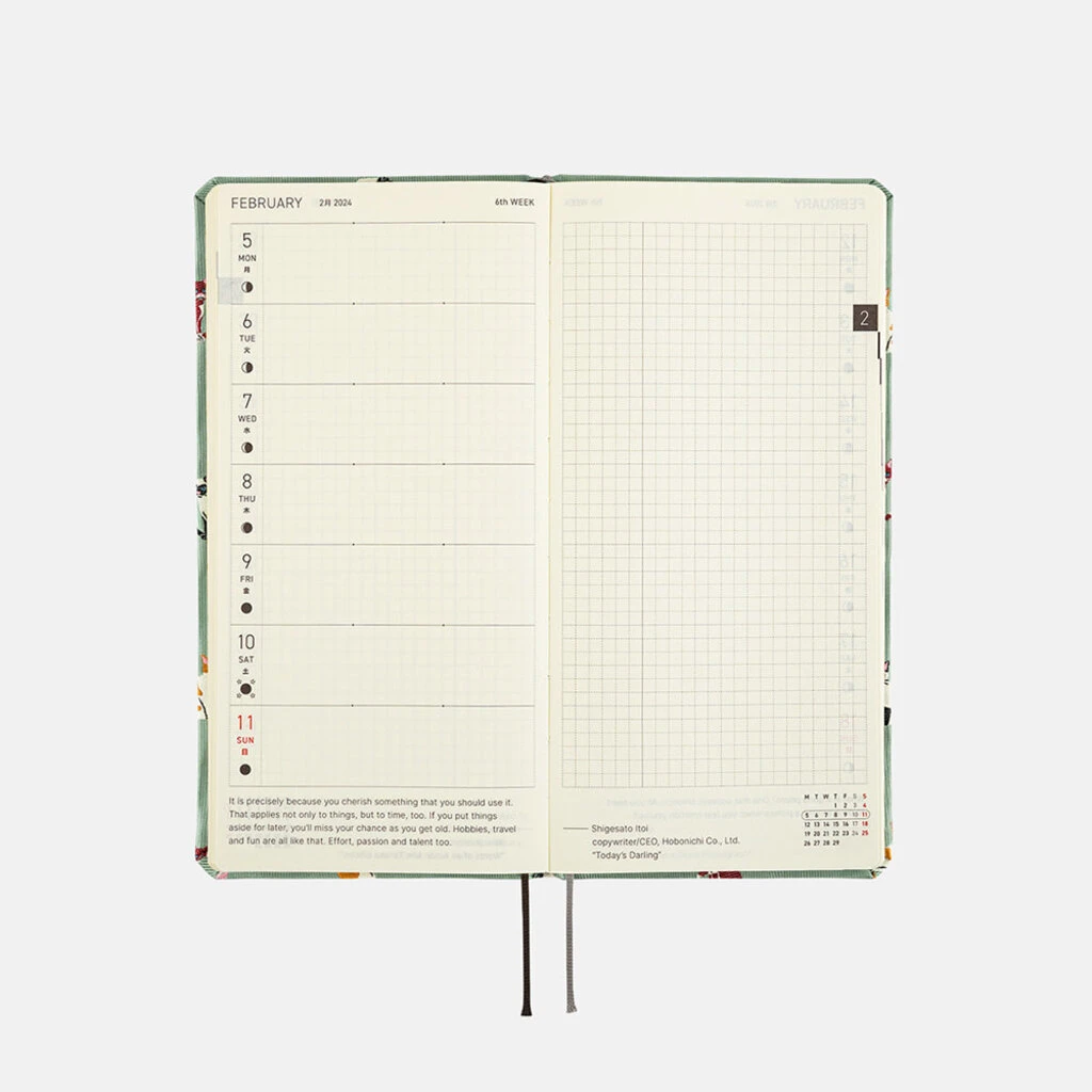 Bow & Tie: Cats & Me Weeks 2024 Hobonichi Techo 3 Bow & Tie: Cats & Me Weeks 2024 Hobonichi Techo - Image 3