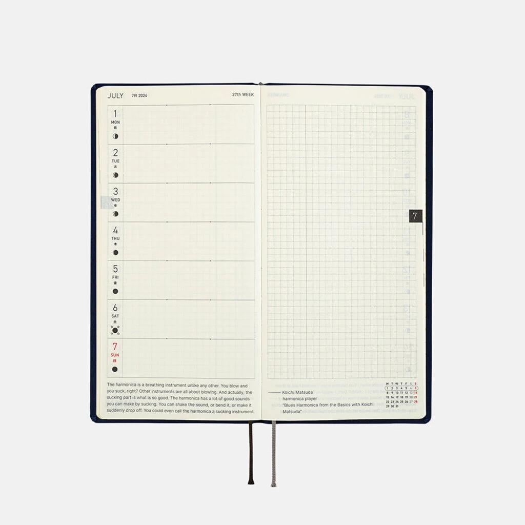 Colors: Deep Navy Weeks 2024 Hobonichi Techo 3 Colors: Deep Navy Weeks 2024 Hobonichi Techo - Image 3