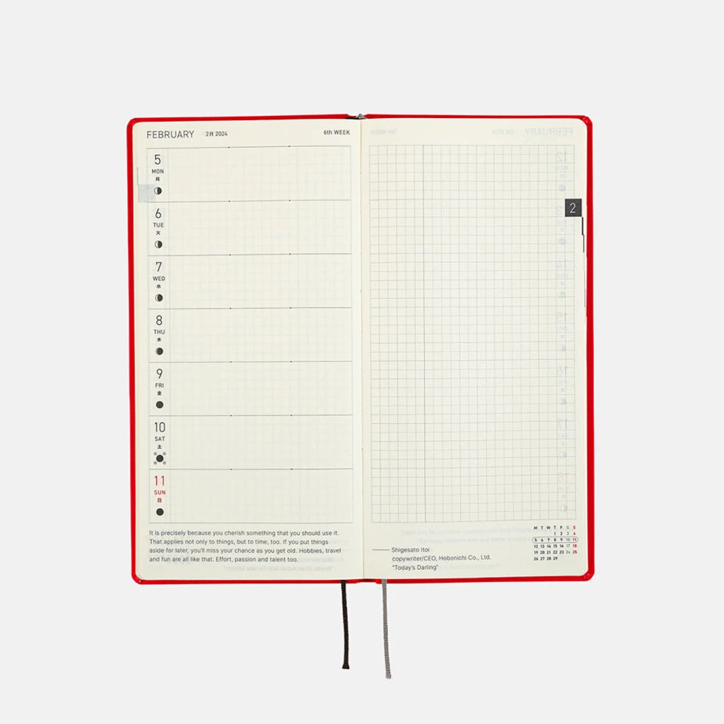 Colors: Sweet Apple Weeks 2024 Hobonichi Techo 4 Colors: Sweet Apple Weeks 2024 Hobonichi Techo - Image 4