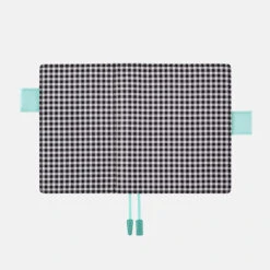 Gingham Black A6 Hobonichi Techo [COVER ONLY] -Stationery Shop hobonichi gingham black a6 hobonichi techo cover o 3