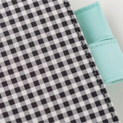 Gingham Black A6 Hobonichi Techo [COVER ONLY] -Stationery Shop hobonichi gingham black a6 hobonichi techo cover o 4