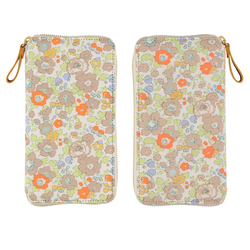 Hobonichi Techo Liberty Fabrics: Betsy (Neon Beige) Weeks Cover 2 Hobonichi Techo Liberty Fabrics: Betsy (Neon Beige) Weeks Cover - Image 2