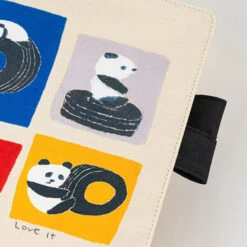 Jin Kitamura: Love It Panda A5 Hobonichi Techo [COVER ONLY] -Stationery Shop hobonichi jin kitamura love it panda a5 hobonichi 4