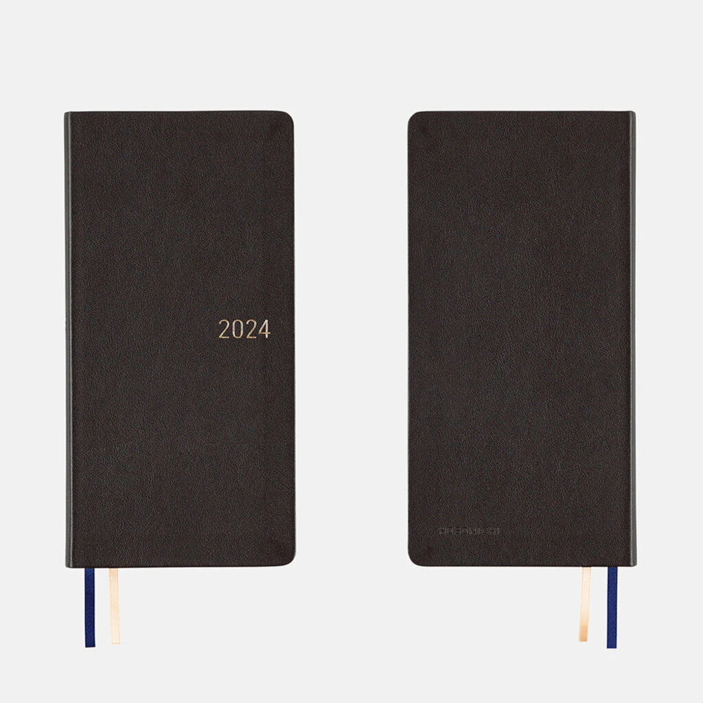 Leather: Classical Navy Weeks 2024 Hobonichi Techo 2 Leather: Classical Navy Weeks 2024 Hobonichi Techo - Image 2