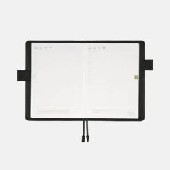 Leather: TS Basic Black A5 Hobonichi Techo [COVER ONLY] -Stationery Shop hobonichi leather ts basic black a5 hobonichi tech 4