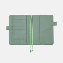 Leather: TS Water Green A5 Hobonichi Techo [COVER ONLY] -Stationery Shop hobonichi leather ts water green a5 hobonichi tech 2