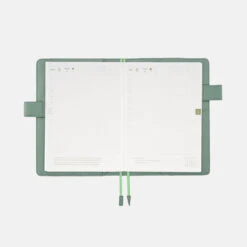 Leather: TS Water Green A5 Hobonichi Techo [COVER ONLY] -Stationery Shop hobonichi leather ts water green a5 hobonichi tech 7