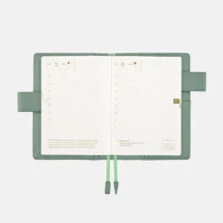 Leather: Water Green A6 Hobonichi Techo [COVER ONLY] -Stationery Shop hobonichi leather water green a6 hobonichi techo c 7