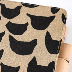 Mina Perhonen: Anone-Anone Black A5 Hobonichi Techo [COVER ONLY] -Stationery Shop hobonichi mina perhonen anone anone black a5 hobon 4