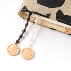 Mina Perhonen: Anone-Anone Black A5 Hobonichi Techo [COVER ONLY] -Stationery Shop hobonichi mina perhonen anone anone black a5 hobon 5