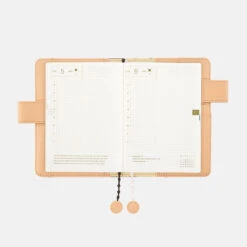 Mina Perhonen: Anone-Anone Black A6 Hobonichi Techo [COVER ONLY] -Stationery Shop hobonichi mina perhonen anone anone black a6 hobon 6